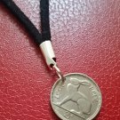 Irish pre-decimal " Éire leath Reul " pendant necklace