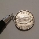 Irish pre-decimal " Éire leath Reul " pendant necklace