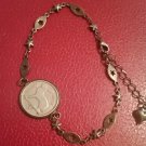 Irish pre-decimal coin jewellery bracelet