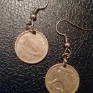 Irish pre-decimal coin jewellery Earrings