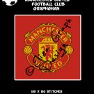 Manchester United Football Club logo crochet graphghan blanket pattern