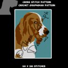 English Cocker Spaniel CROSS STITCH Pattern, CROCHET Graphghan Blanket Pattern