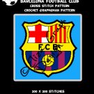 Barcelona Football Club logo CROSS STITCH Pattern, CROCHET Graphghan Blanket Pattern