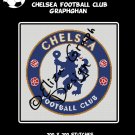 Chelsea Football Club logo crochet graphghan blanket pattern
