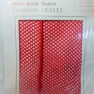 Fashion fish net red with back seam 100% nylon Hosiery pantyhose