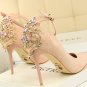 87H097 Luxury Rhinestones Bridal pump,available US size 4-8.5, pink