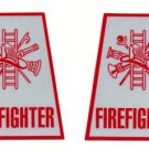 Reflective Helmet Trapezoid - FIREFIGHTER