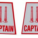 Reflective Helmet Trapezoid - CAPTAIN