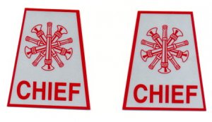 Reflective Helmet Trapezoid - CHIEF