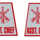 Reflective Helmet Trapezoid - ASST. CHIEF - 3 Trumpet
