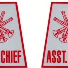 Reflective Helmet Trapezoid - ASST. CHIEF - 4 Trumpet