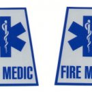 Reflective Helmet Trapezoid - FIRE MEDIC