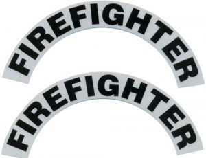 Reflective Helmet Crescent - FIREFIGHTER