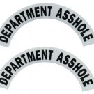 Reflective Helmet Crescent - DEPARTMENT A__HOLE
