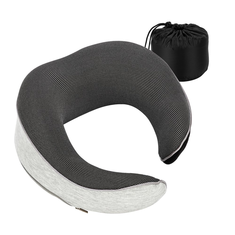 Functional Neck Pillow with Velcro Grey