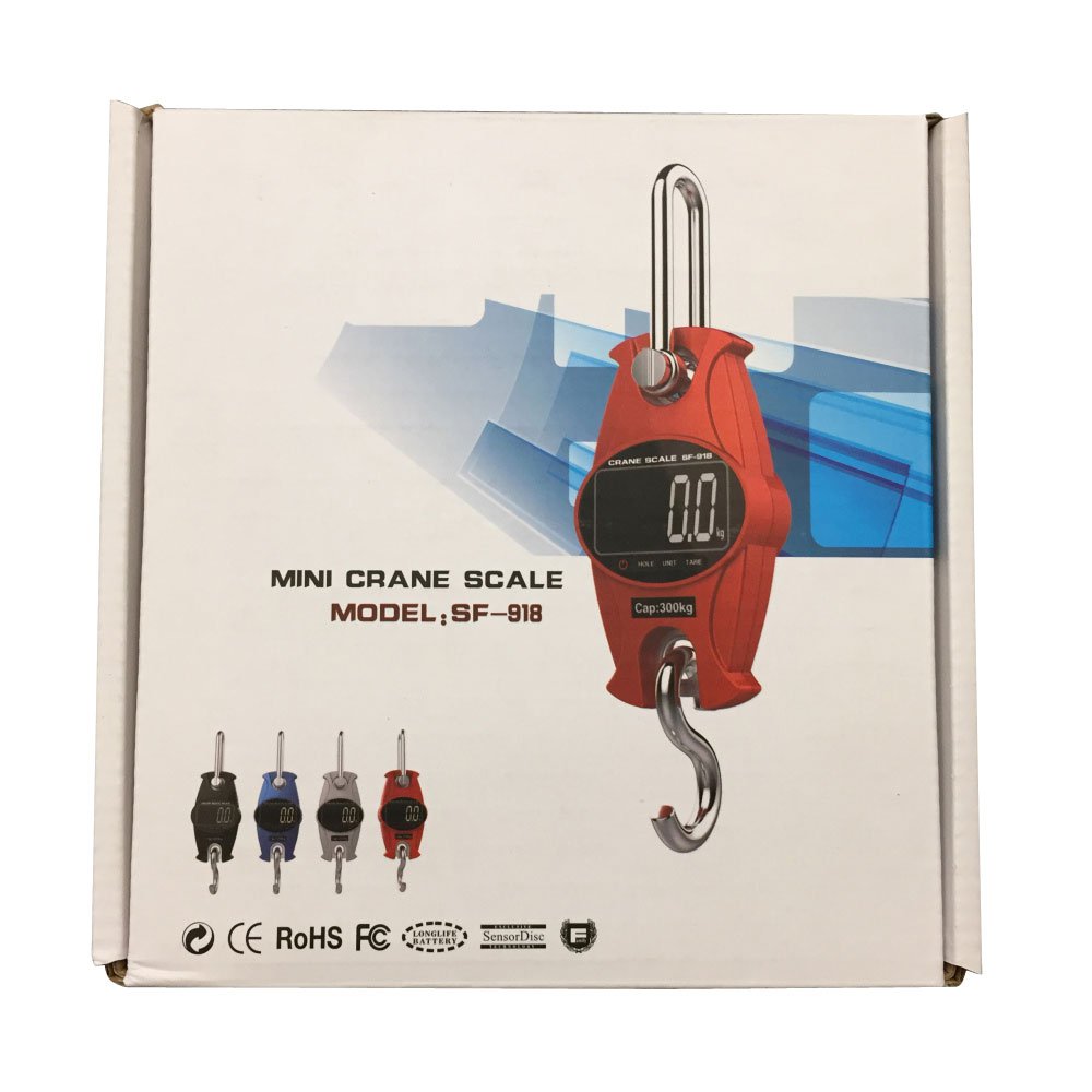 300kg/50g Durable Hook Scale Black