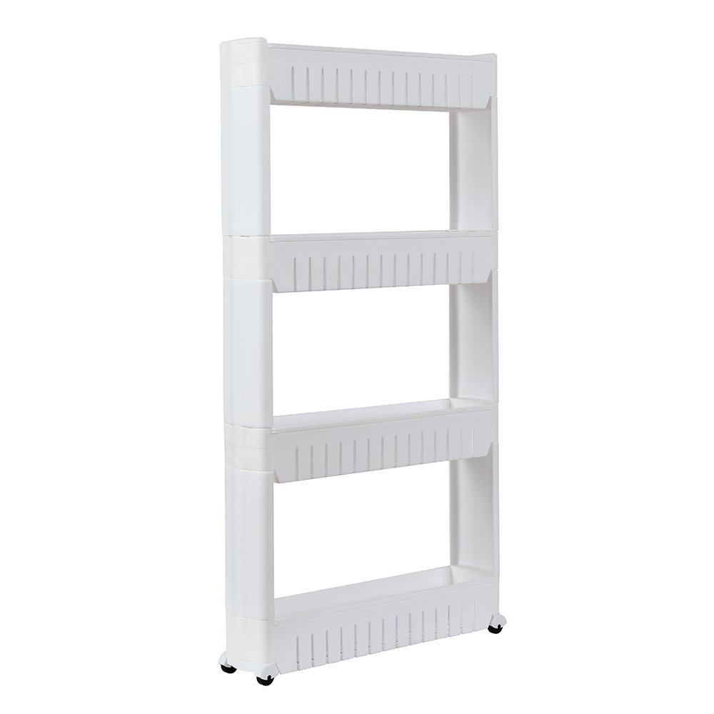 4Layer Plastic Storage Rack White