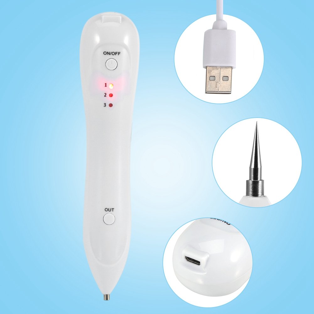 USB Charging Beauty Age Spot Removal Pen Mole Warts Freckle Remover Machine