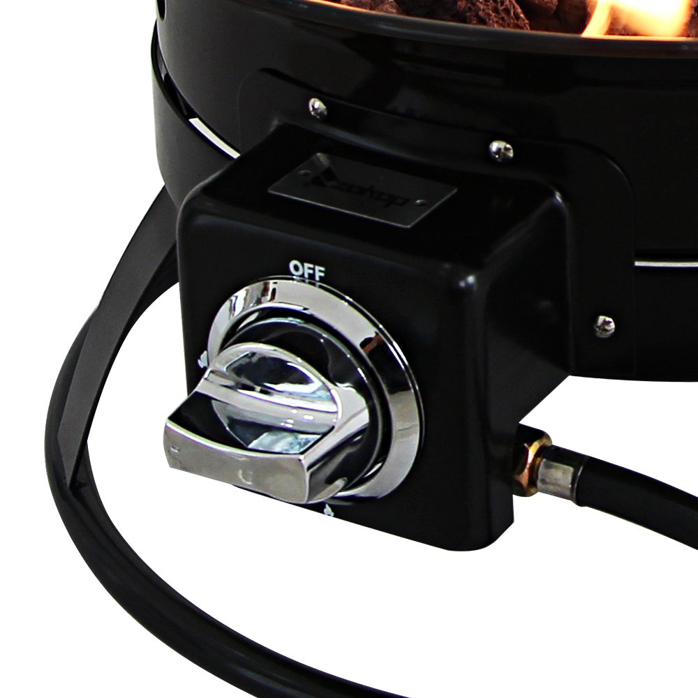 ZOKOP 19 Inch Yard Gas Brazier Heater Black