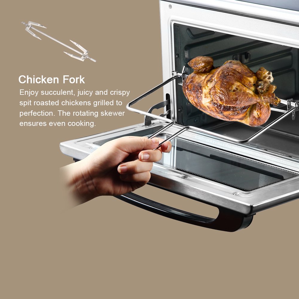 ZOKOP 20L 1700W Air Fryer Silver