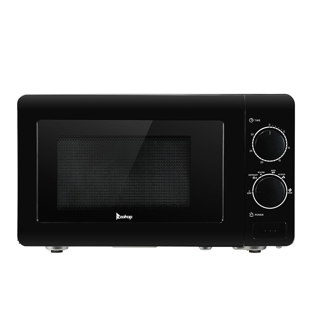 ZOKOP 20L 0.7cuft Mechanical Knob Microwave Oven