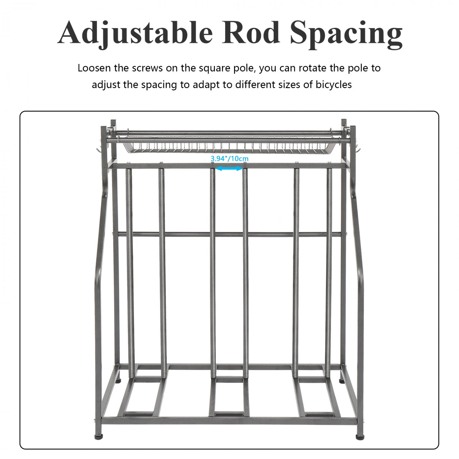 bike rack spacing