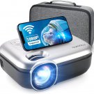 MOOKA 8000L Mini Projector Portable WIFI Projector with Carrying Bag