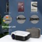MOOKA 8000L Mini Projector Portable WIFI Projector with Carrying Bag