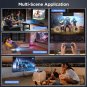 MOOKA 8000L Mini Projector Portable WIFI Projector with Carrying Bag