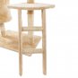 60" Solid Cute Sisal Rope Plush Cat Climb Tree Cat Tower Beige