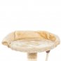 60" Solid Cute Sisal Rope Plush Cat Climb Tree Cat Tower Beige