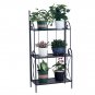 3-Tier Metal Plant Stand Black