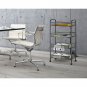 4-Tier Honeycomb Net Storage Cart with Hooks Black