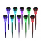 10-Pack 5W Solar Powered LED Garden Lights Colorful