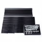 10-Tier Non-woven Fabric Shoe Rack with Handle Black