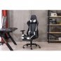Gaming Swivel Chair with Footrest Tier Black