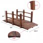 Courtyard Anticorrosive Wood Landscape Bridge Carbonized Color