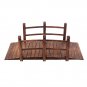 Courtyard Anticorrosive Wood Landscape Bridge Carbonized Color