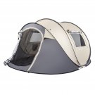 4-Person Pop Up Camping Tent Khaki