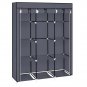 67" x 50" Portable Non-woven Fabric Wardrobe Gray