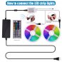33-Foot 44Key Remote Control Light Strip with 300 RGB Lights