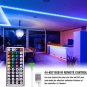 33-Foot 44Key Remote Control Light Strip with 300 RGB Lights