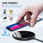 DBPOWER Qi Wireless Charging Pad with Magnetic Ring (15W Max)