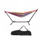 Portable Outdoor Polyester Hammock with Stand Red