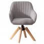 Linen Cloth Indoor Lounge Chair Light Gray