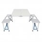 One-piece Foldable Aluminum Alloy Table with Chair
