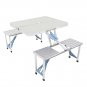 One-piece Foldable Aluminum Alloy Table with Chair