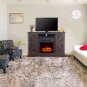 47-Inch 1400W Log Fireplace TV Cabinet with Remote