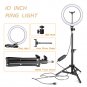 10-Inch Ring Floor Lamp Stand Set