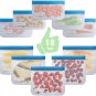10-Piece Reusable BPA Free Leakproof Storage Bags